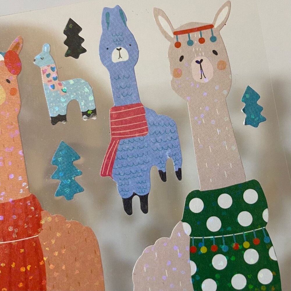Pipsticks Shimmer Llama Stickers - Picture 2 of 3